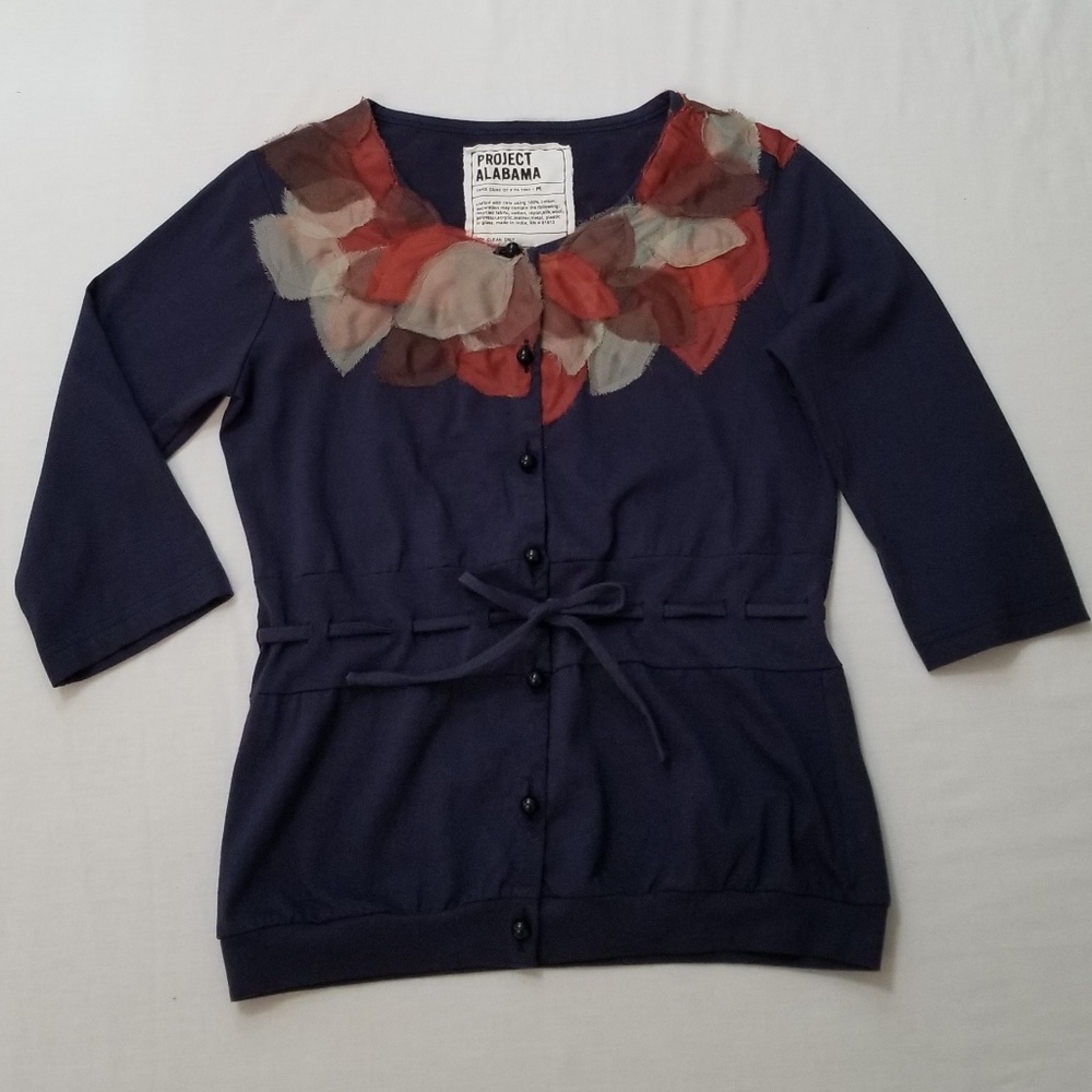 Rare Project Alabama Applique Knit Cardigan